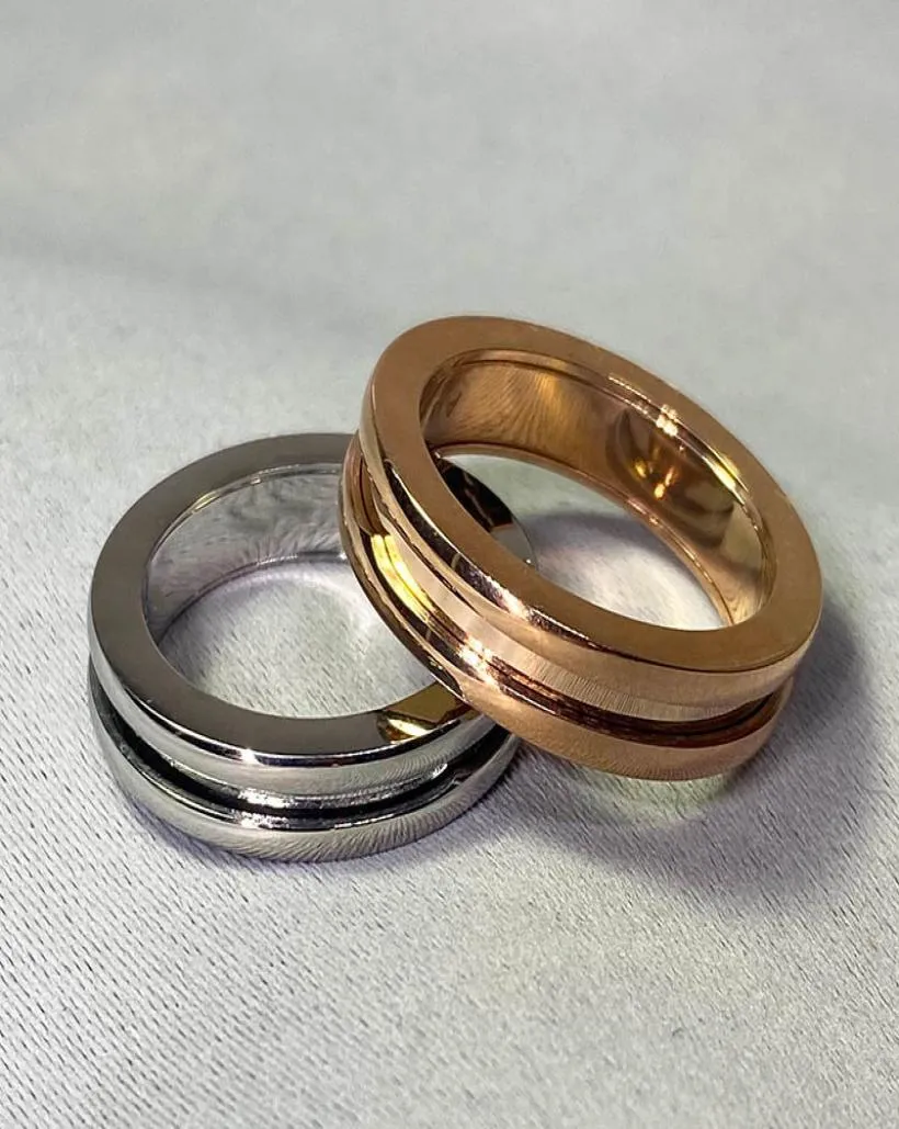 Original Copy Classic Titanium Steel Bvl Fashion High Quality Male And Female Wedding Ring Gift9531624