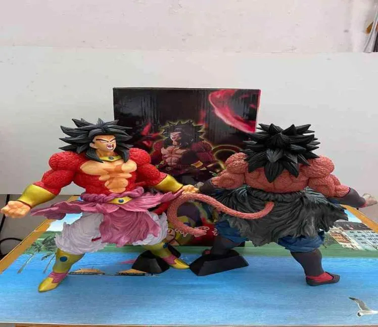 32 cm de anime Japane Figura Dark Primary Color Get Broly PVC PVC Coleção de estátua de estátua de figura Toy4037609