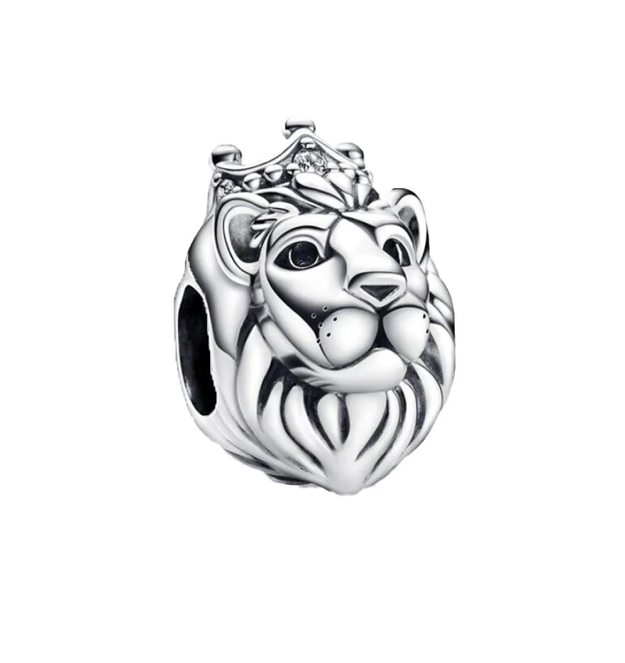 Regal Lion Charm 925 Sterling Silver Moments Animals Fit Charms Pulsera Original Para Mujer Armbandsmycken 792199C01 Andy Jewel7381374