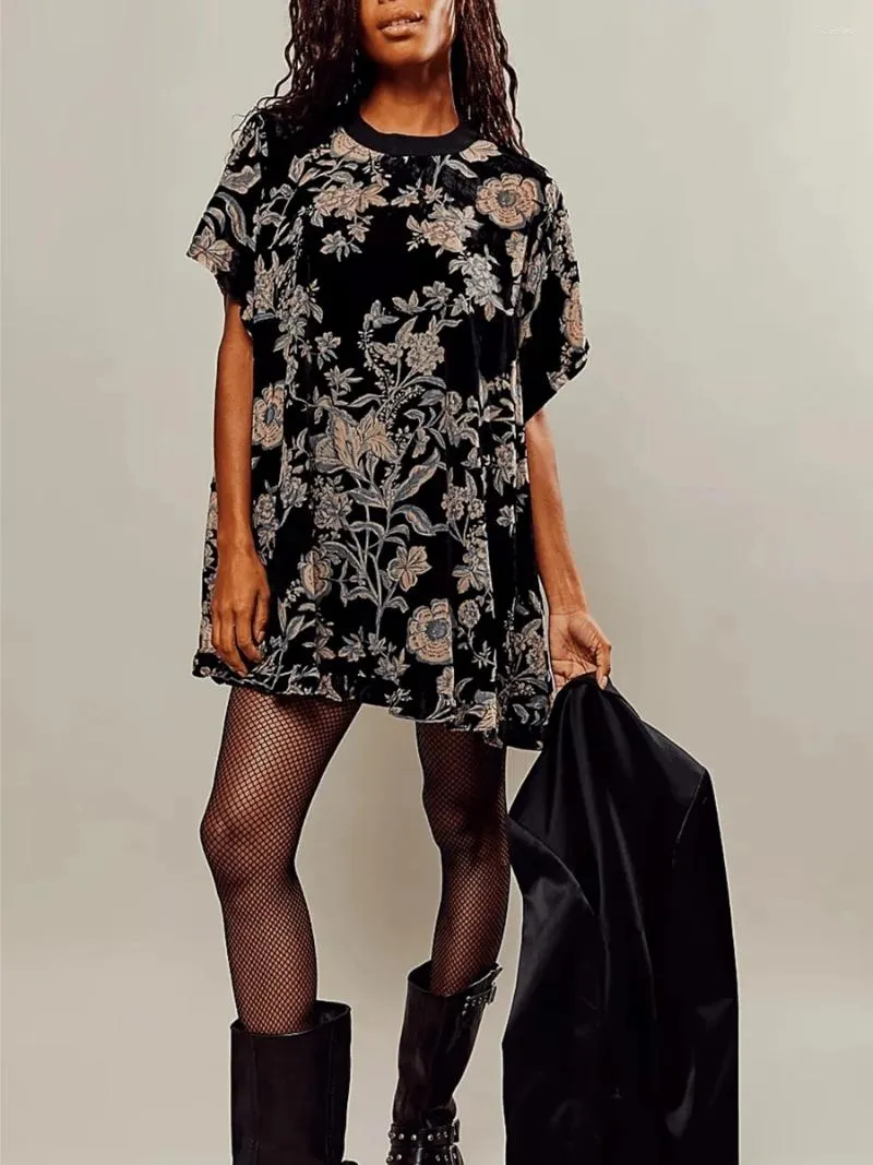 Velvet t shirt dress sale