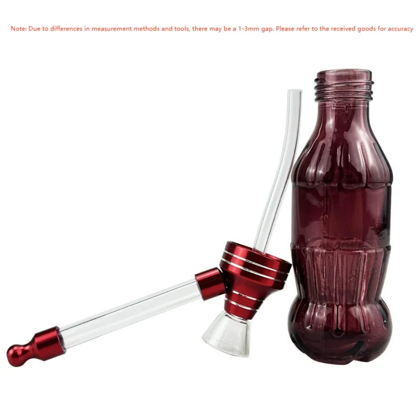 Smoking Pipes Creative Filter Pipe Smoke Unique Glass Coke Bottle Pipes Wholesale Bong Hookah Accessories Color Random