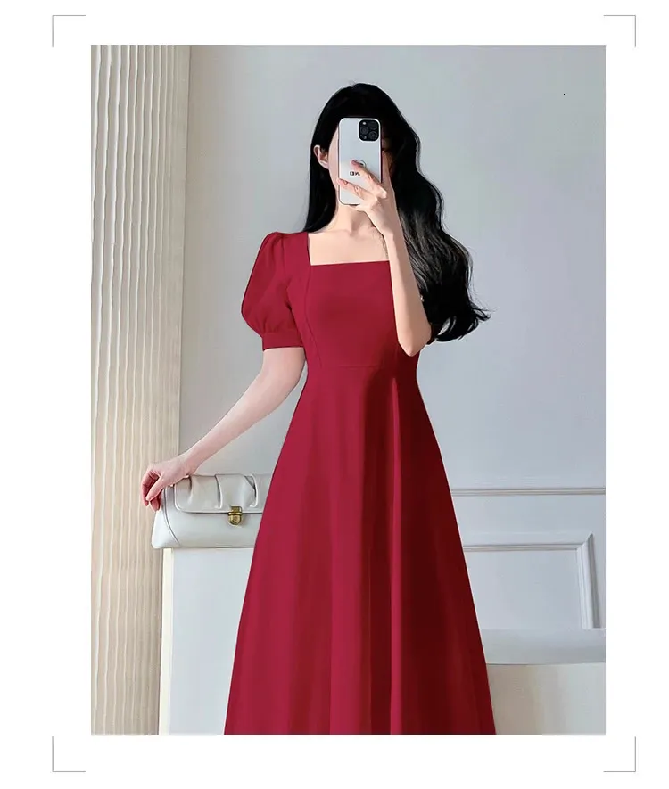 DHgate.com:Vintage White Maxi Dresses for Women, Puff Sleeve