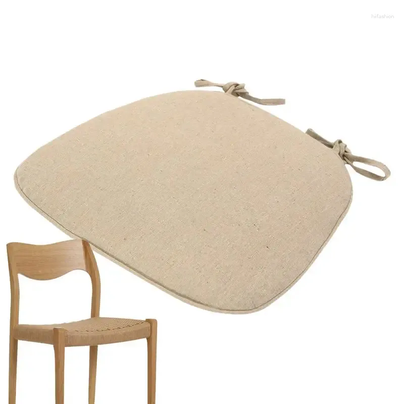 Oreiller chaise solide carrée mat coton ultoue ulants ushape lin tampon à manger confortable pour les cérémonies