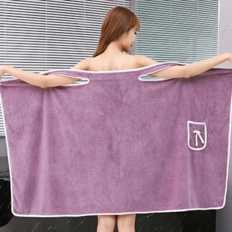 Ręcznik 140x80cm do noszenia ręczniki kąpielowe koralowe polar kobiety spódnica chłonna prysznic łazienka łazienka