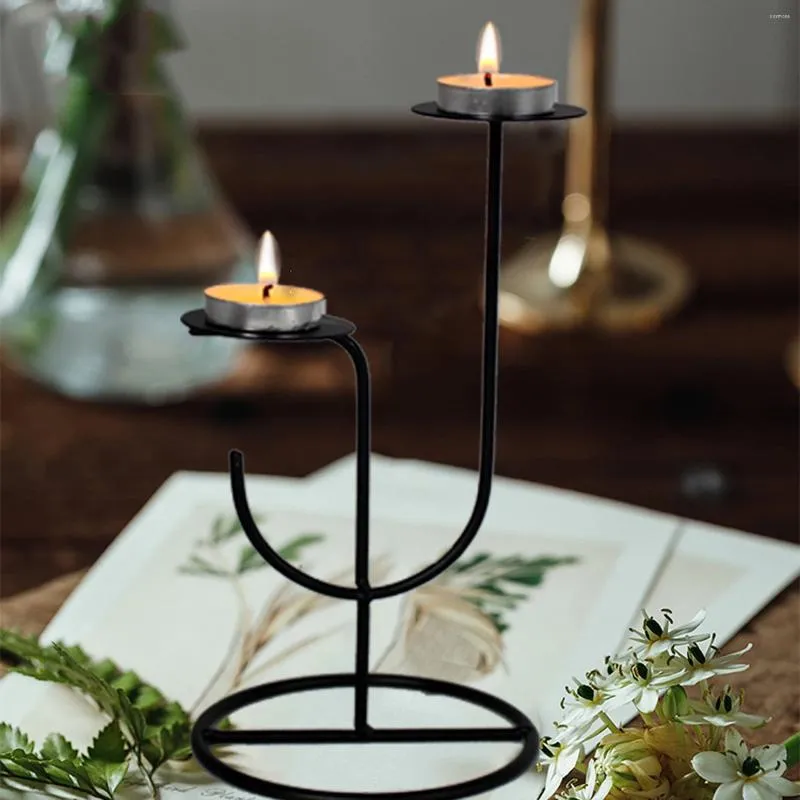 Kerzenhalter Schmiedeeisen Candlestick Einfache Hochzeit