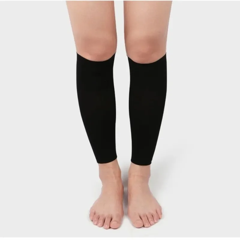 Donne calze a compressione medica calze di vitello medico prevengono vene varicose di calzini sottili uomini all'aperto che eseguono calze a pressione lunga