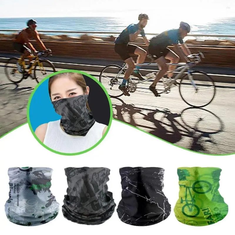 Bandanas Thermal Face Bandana Mask Cover Neck Warmer Gaiter Tube Hiking Scarf Women Breathable Men Cycling Bicycle Masks Ski Scarves W5L7