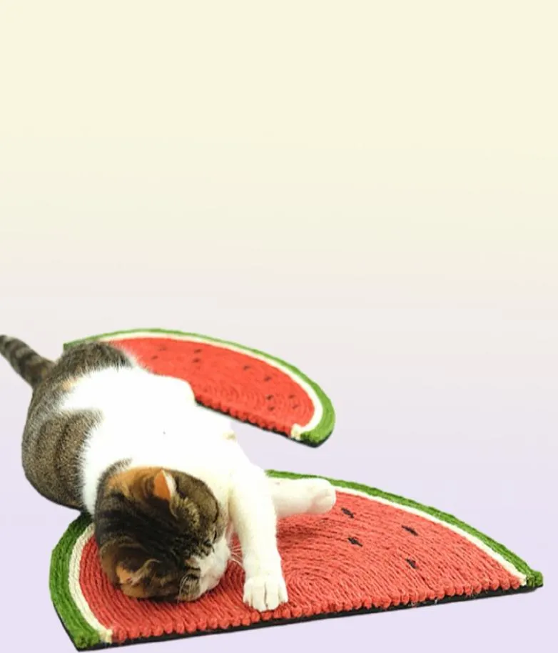 Cat Kitten Scratcher Board Pad Mats Sisal Pets Scratching Post Sleeping Mat Toy Claws Care Cats Möbler Produkter Leverantörer 220615105599