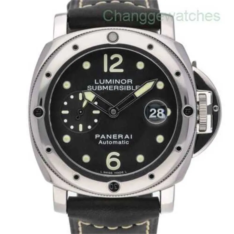 Projektant na rękę luksusowe zegarek na rękę na rękę na rękę na rękę zegarek na rękę na rękę Sales Penerei Luminor Submarine PAM00024 z stalową obudową 44 mm i czarną tarczą Exhyokimq1m