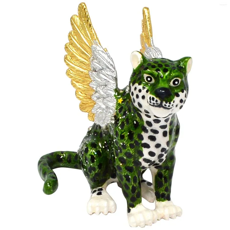 Decorative Figurines Flying Leopard Statue Feng Shui Home Decoration Items Harmony Balance Safety Wealth Exorcism Magic Christmas Lucky Gift