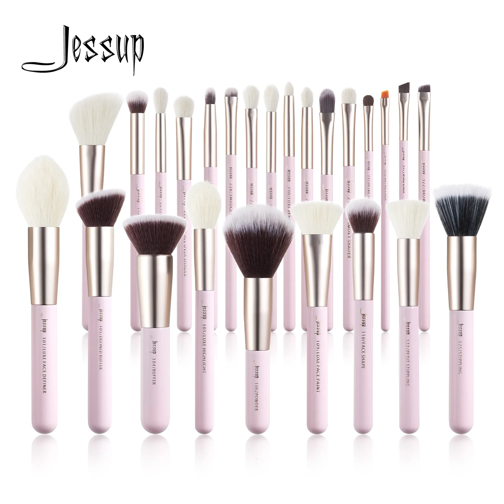 Shadow Jessup Makeup Brushes Set 1525st Naturalsyntetic Foundation Powder Highlighter Eyeshadow Brush Pedzle do Makijazu T290