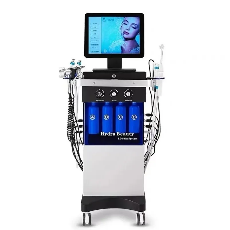 Głęboki przezroczysty tlen profesjonalny hydra dermabrazion Microdermabrazion Machine RF Micro prąd spa aqua czyszczenie skóry FDA CE Zatwierdzone