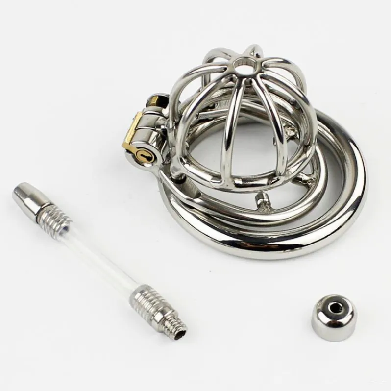 Short Male Chastity Devices Pa Cock Lock Glans Piercing Penis Ring Restraint Steel Cage Slaves Bondage Bdsm Mens Fetish Toys Gays Cbt Custom S Hook For Chastity Cage52