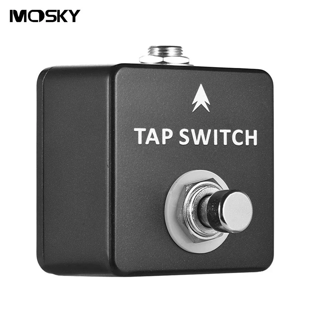 Guitar Mosky 1/4 "Tap Switch Guitar Effect Pedal Elektrische Single -Tap -Verzögerung Full Metal Accessoires Guitar Effect Pedal Instrumente