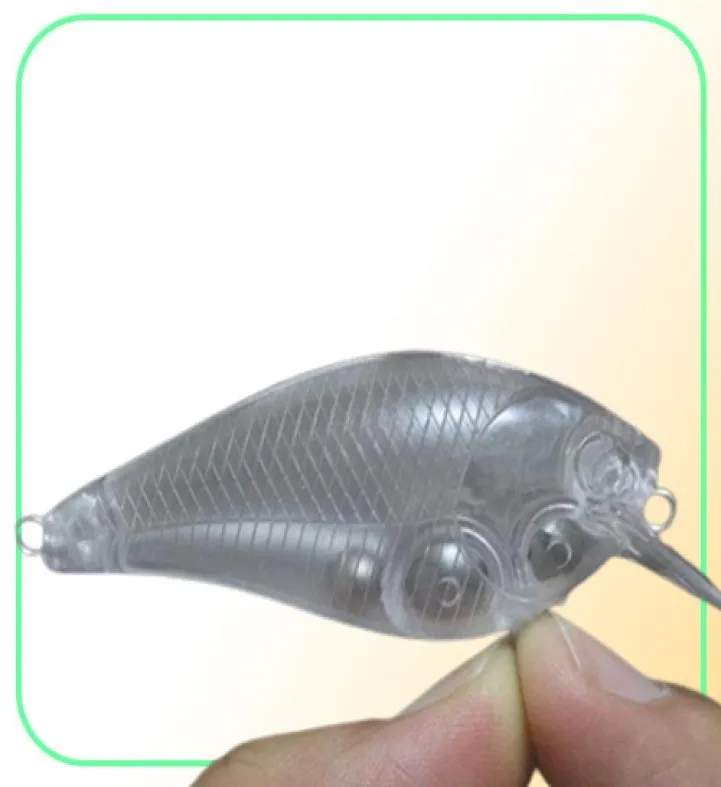 Shelt039s 25 PCs Pesca não pintada 15 Bill quadrado de mergulho raso de iscas em branco Crankbaits Ha Rum ABC2007293K3279741