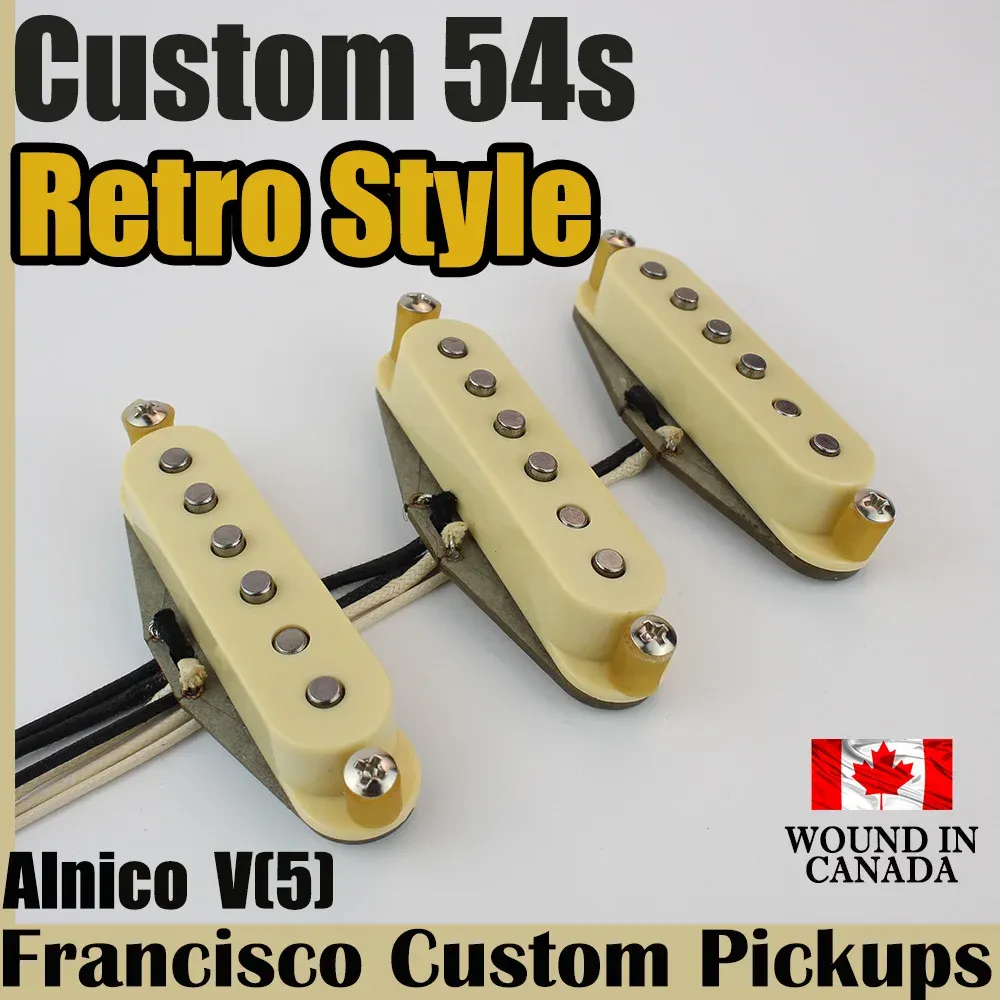 Kablar handgjorda 1954s Style Music Fend Strat Electric Guitar Single Coil Pickup Set Vintage Custom Shop 54s