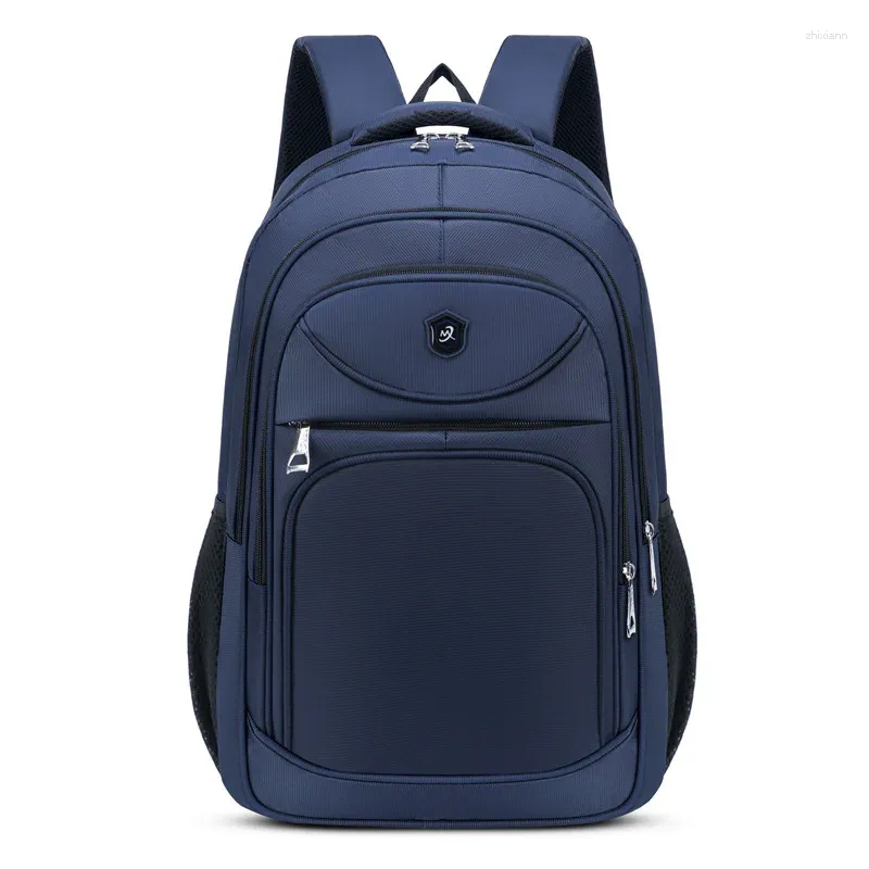 Backpack Nylon Men Men College Student School School for Teenagers Back Pack Black