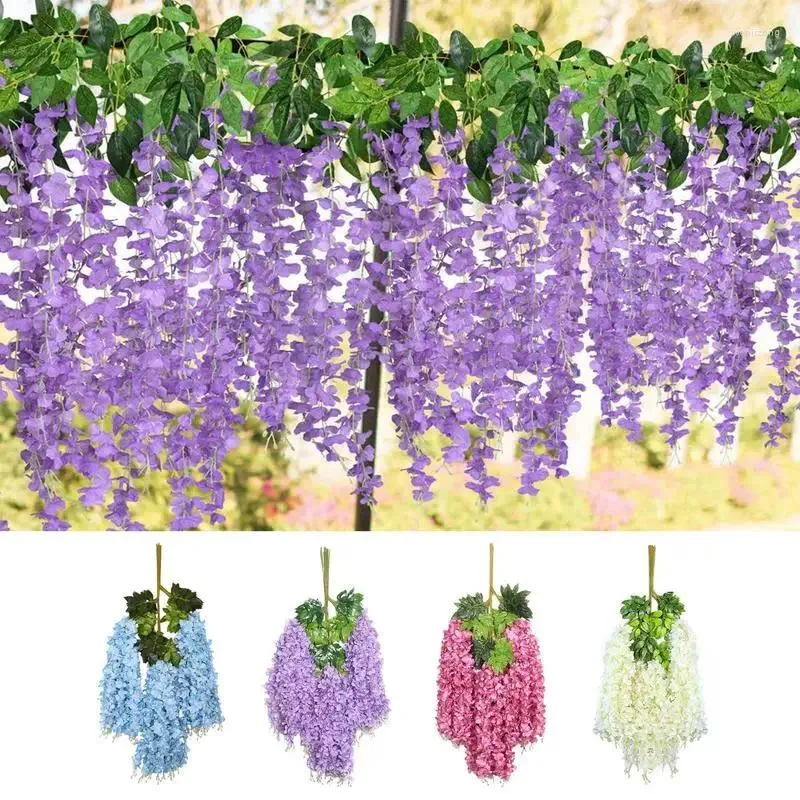 Decorative Flowers Artificial Vines For Room Decor Hanging Plant Vine Wedding Wall Party Astethic Stuff Garden Accessory