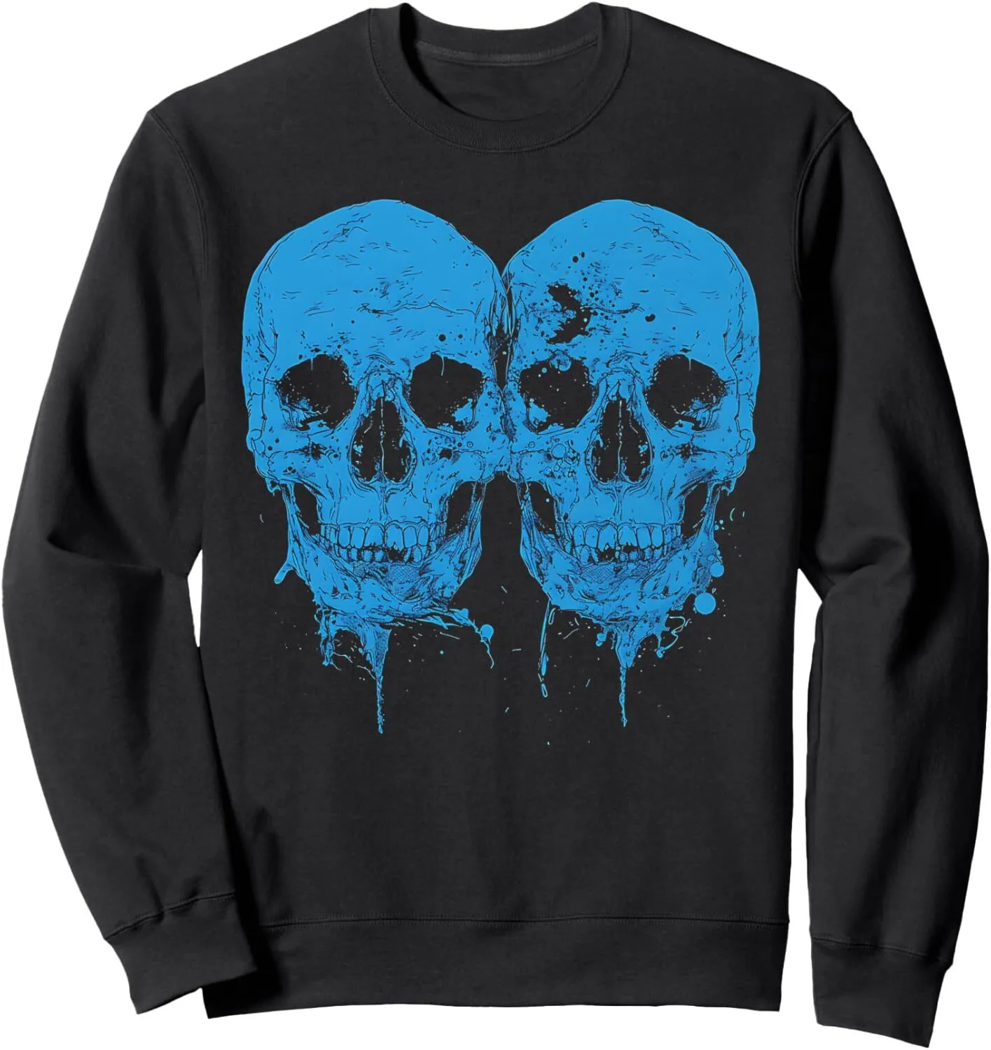 Felpe da donna a maniche lunghe con viso di zucca di Halloween casual