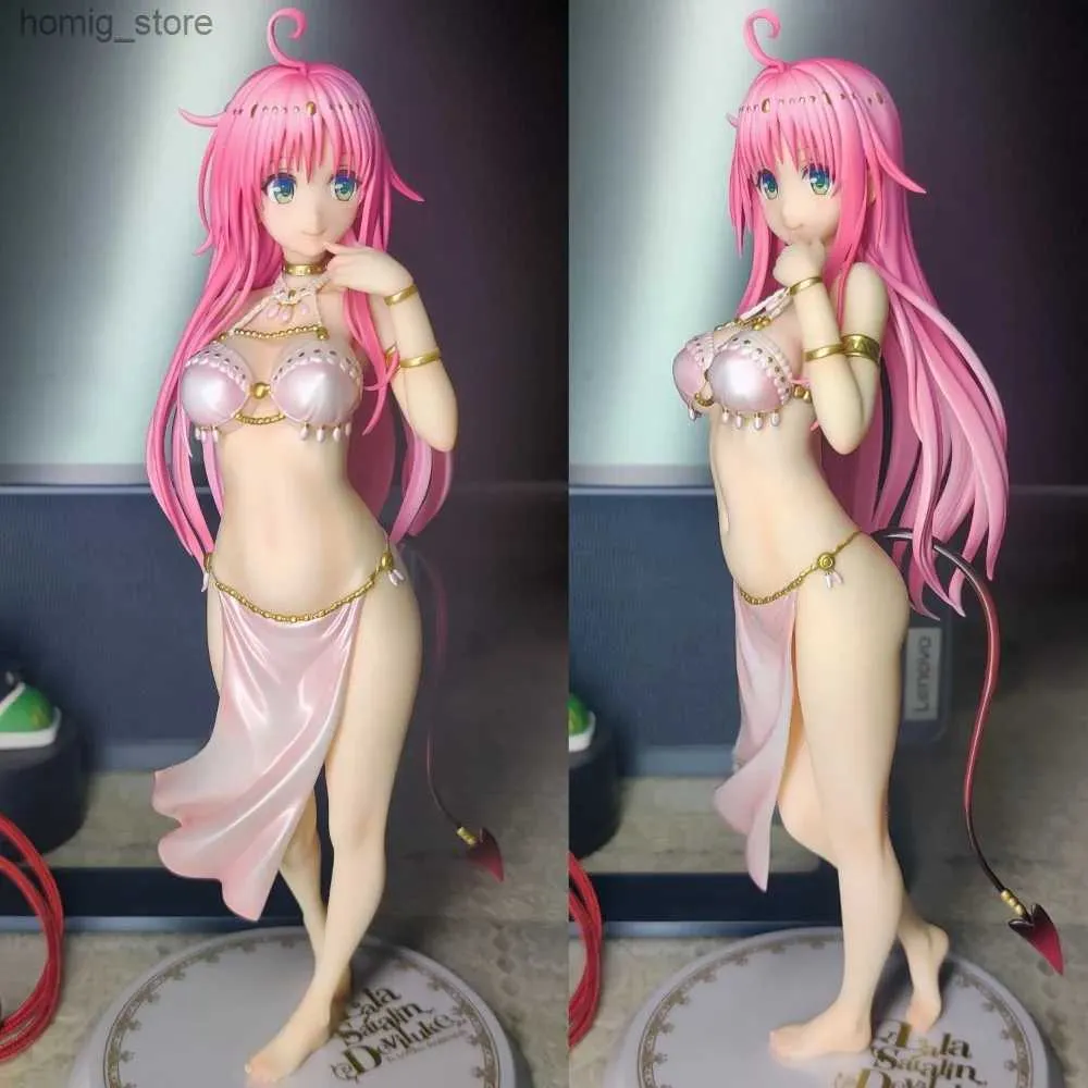 Figuras de juguete de acción 22cm Anime Amakuni a Loveru Darkness Lala Satalin Deviluke PVC Figuras de acción Modelo de colección Toyes de muñecas Regalo de cumpleaños Y240415