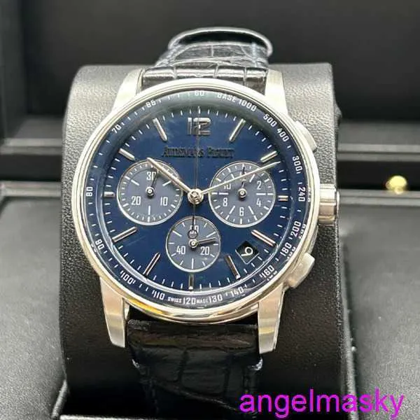 Code de montre de bracelet AP célèbre 11.59 Série 26393BC Platine Blue Plate Chronograph Mens Fashion Leisure Business Sports Machinery