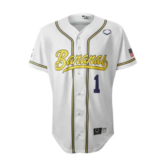 Savannah Bananas Baseball Jersey 2023-2024 Custom Banana Baseball Jerseys