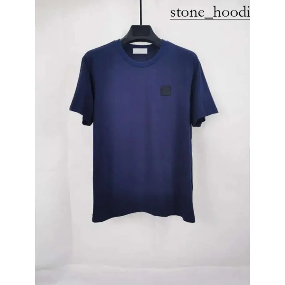 Stones Islands Designer T -Shirt Herren T -Shirt Luxus Mode kurzärmeliges Steinhemd bestickter Frauen lose und weiche Kleidung Casual Tee 6482