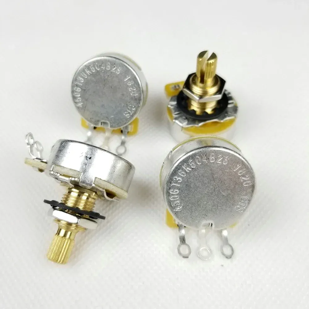 Cables 1 Piece Electric Guitar Bass 450GT POT CTS 500K Brass Split Shaft Big Audio Potentiometer