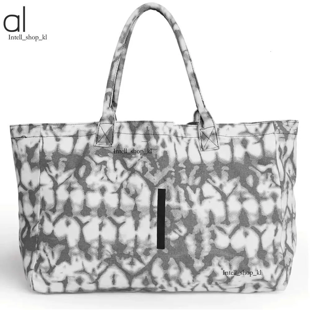 Designer Bag al-0051 Mens and Womens Fiess Halo Handheld Yoga stor strandpåse kapacitet canvas shoppare tote rese tote väska väska designer kvinna väska 325