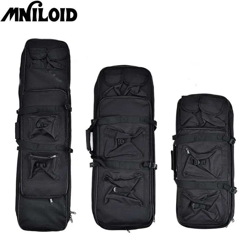 Backpacks Tactical Hunting Rifle Case 85cm/100cm/120cm Shooting Air Rifle Bag Military Outdoor Nylon Hunting Backpack Black Tactical Gear