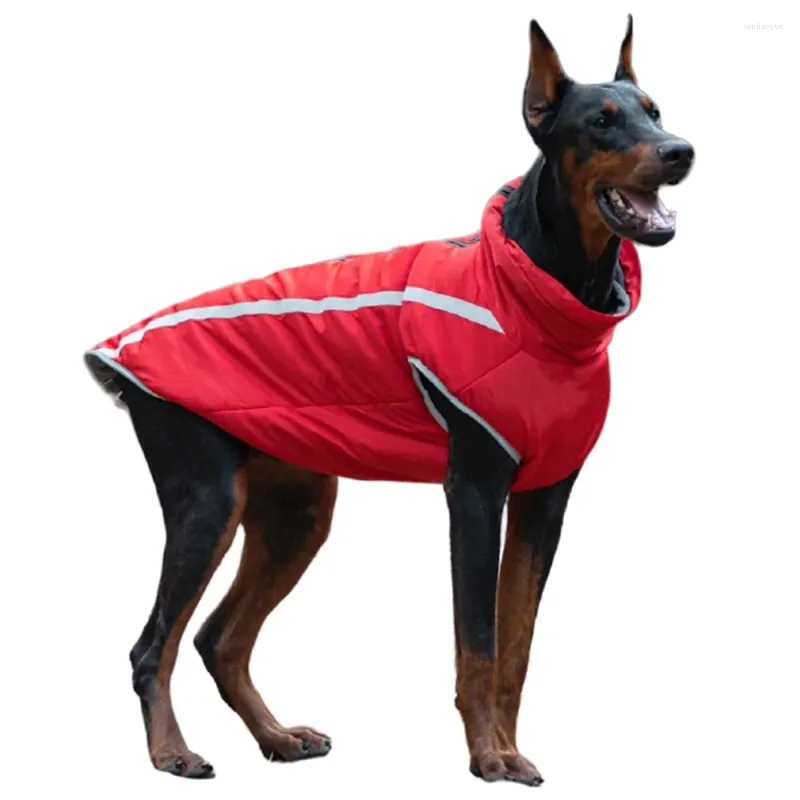 Hondenkleding winter dikker warme jas reflecterend fleece waterdichte winddichte jas voor middelgrote grote honden Weimaraner Doberman Duitse herder