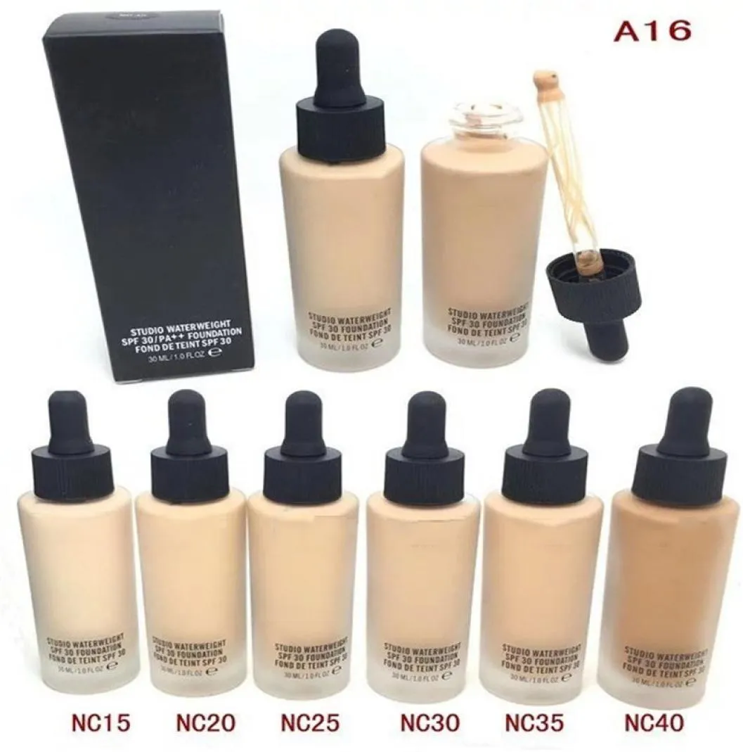 NC Liquid Foundation concealer Studio Vattenvikt 6 Färg BB Cream Gift DHL Ship2389149