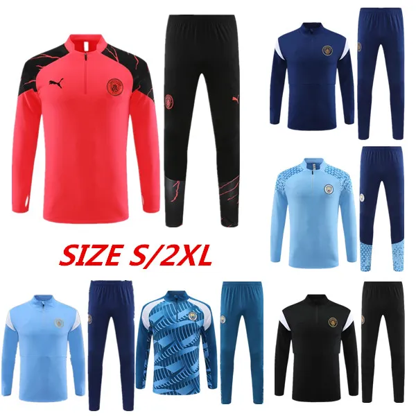 2023 2024 Man City Soccer Tracksuit Men and Kids 23 24 Treinamento de futebol Treinamento Treining Treining Chandal Futbol Sobrevivência Pé