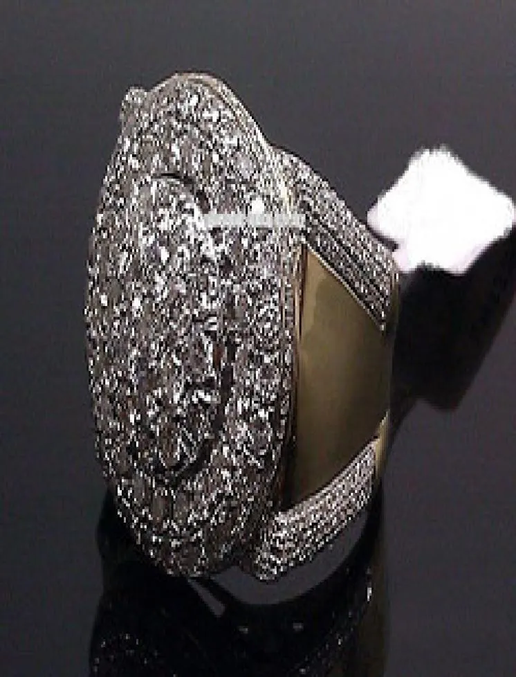 Round Cut Diamond Pinky Band Men Ring Anniversary Presente Noivado de noiva Anéis de casamento Tamanho da joia 5111318594