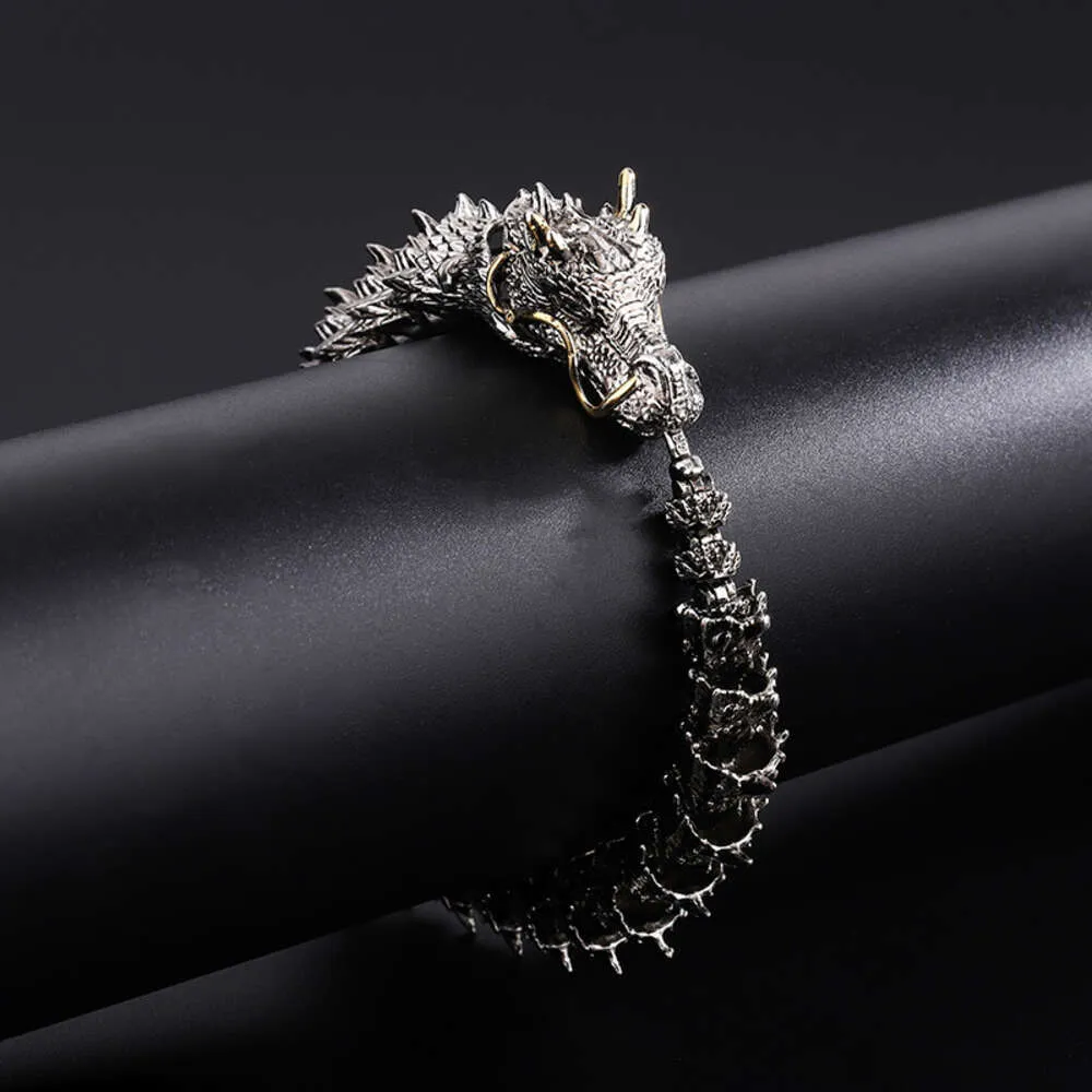 the Dragon Bracelet Is Domineering and Outdated with Mens Creative Chinese Style Personalized Keel Trend Personality