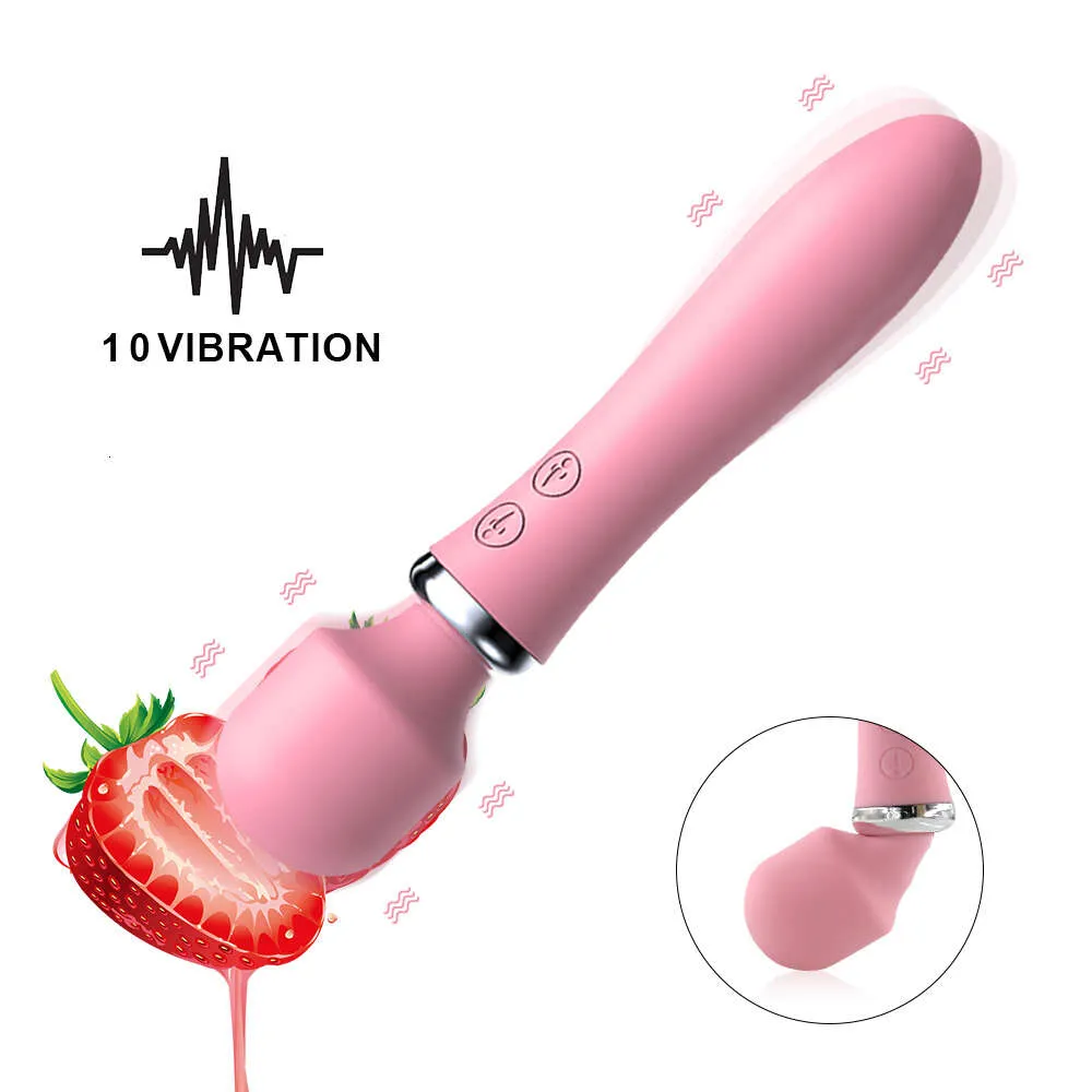 Exvoid Silicone Sexy Shop Vibrators For Woman AV Stick kraftfull magisk trollstav G-Spot Massager Dildo Vibrator Sexiga leksaker för kvinnor