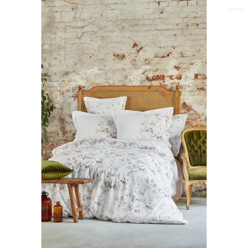 Ensembles de literie karaca home Senon rose rnf double coton coton naturel ensemble de couette