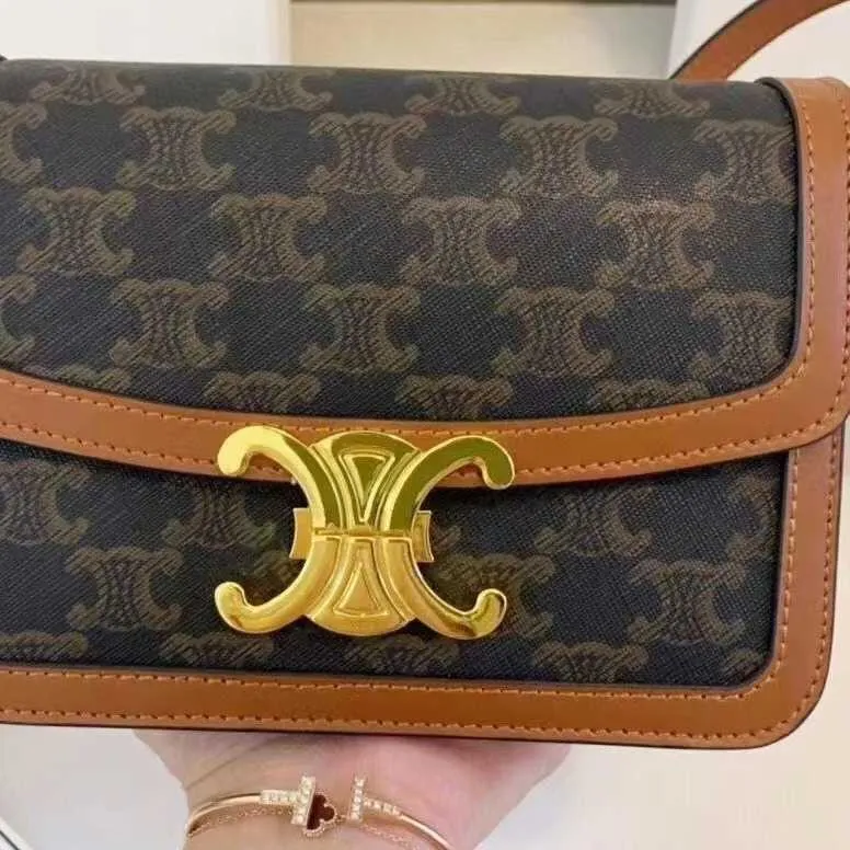 High -end designer tas voor celli dames lederen tas voor vrouwen nieuwe zomer veelzijdige tofu tas high -end single schouder crossbody kleine vierkante tas origineel 1: 1 met echt logo