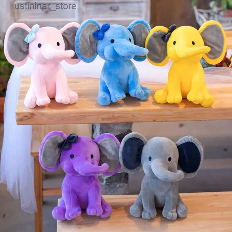 Fyllda plyschdjur 25 cm Söt sänggåendet Originals Choo Express Humphrey Colorful Elephant Plush Toys fyllda mjuka dockor för barn 5 färger L47