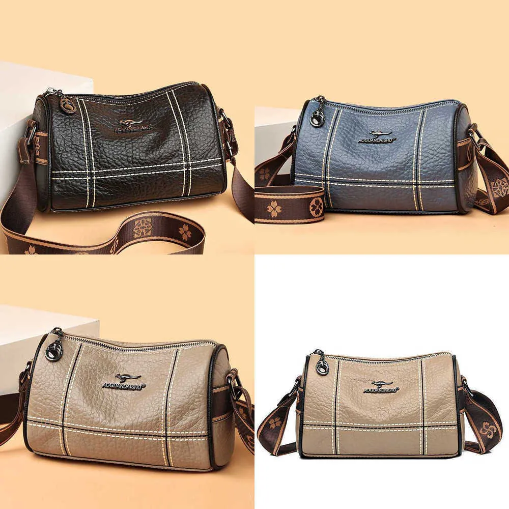 Çantalar Akşam Gerçek Boston Cowhide Kadın Çanta Moda Çok yönlü yastık basit bir omuz crossbody