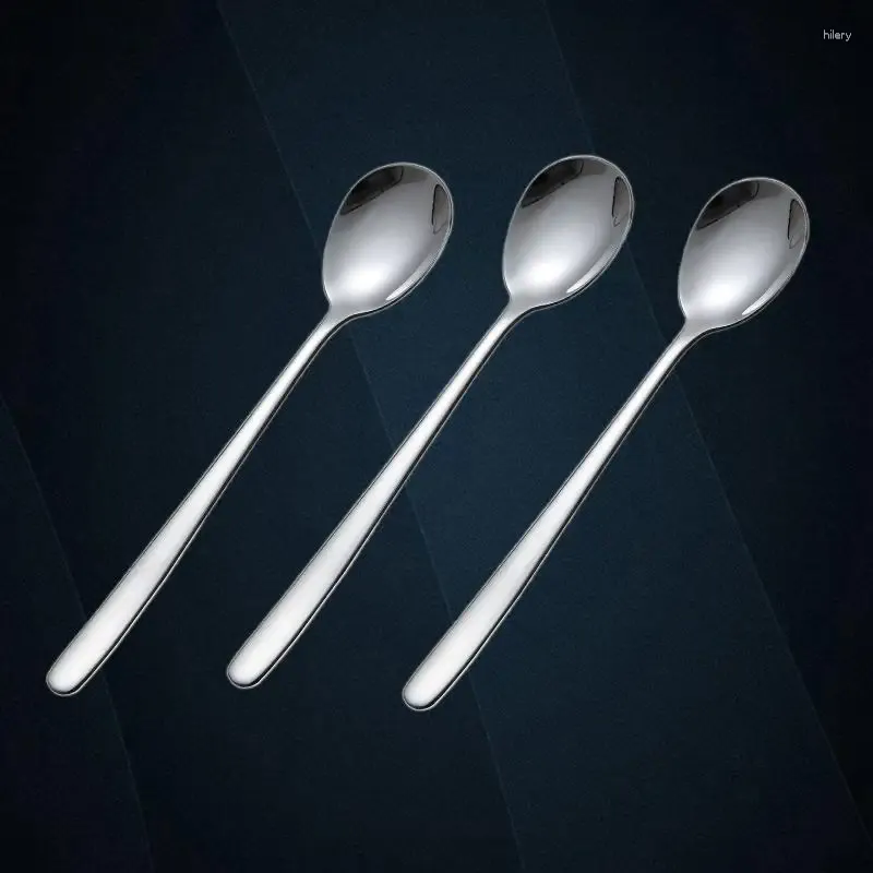 Coffee Scoops Premium Quality 304 Spoon et fourche en acier inoxydable pour les desserts coréens - Fonctionnalité parfaite de style de style