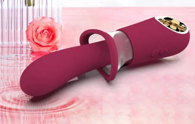 Vibratrice d'aspirateur femelle Masturbation deuxième vibrateur G-spot vibrateur Av Stick Produits sexuels adultes C9ZB