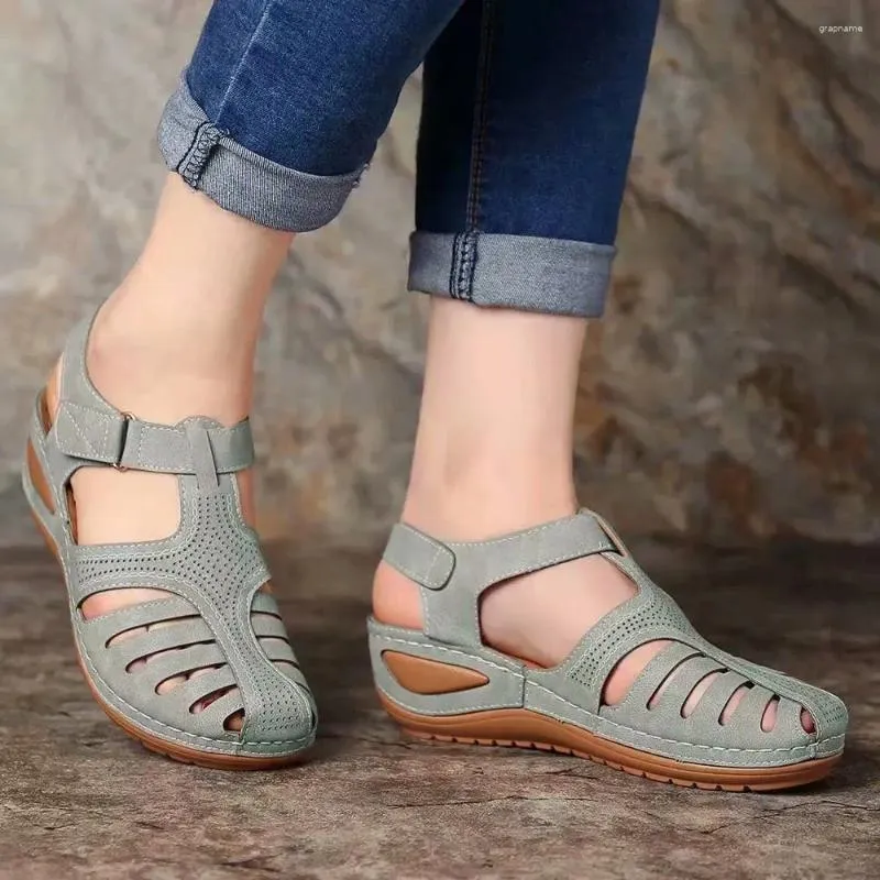 Fitness Shoes Women Sandals Summer Woman Plus Size 44 Heels For Wedges Chaussure Femme Casual Gladiator Sandalen Dames