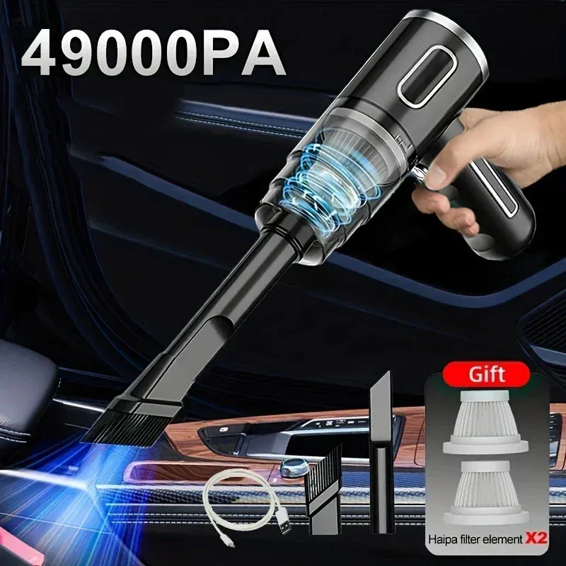 Wireless Portable Car Vacuum Cleaner Cordless Handheld Auto Dual Use Mini 240407