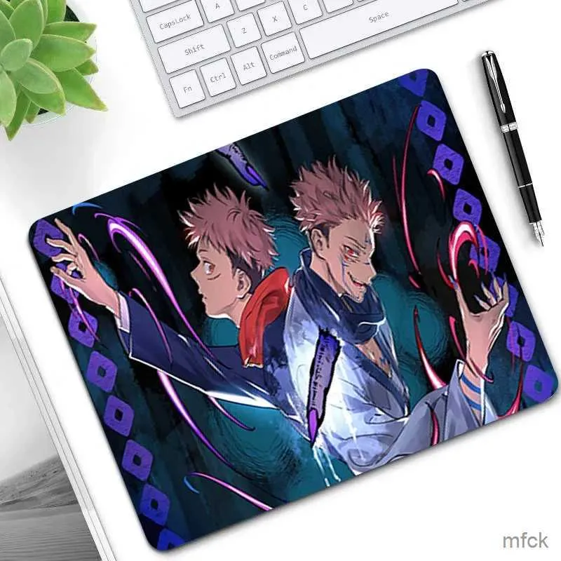 Mouse pads Pulseira repousa Jujutsu Kaisen Mouse Carpet Gamer Teclado Pad acessórios para escritórios para mesa Mat Mousepad Mats de jogos MAUSE