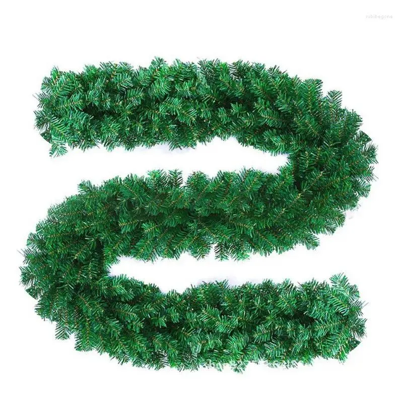 Decorative Flowers N7MD Christmas For Outdoor/Indoor Decorations Greenery Artificial Xmas Garlands Perfect Party
