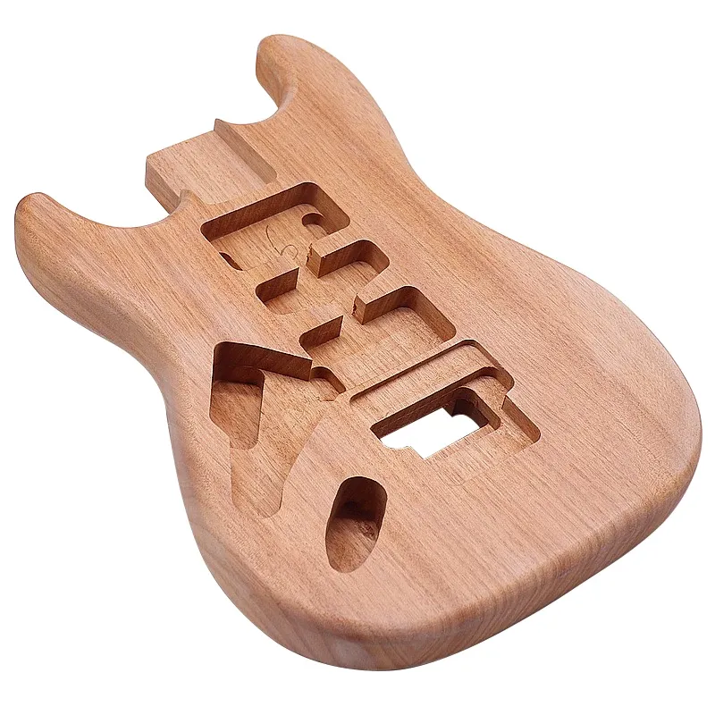 Cavi Codice per chitarra elettrica a sinistra Okoume Okoume Wood Natural Colore Natural 5,7 cm Larghezza tasca