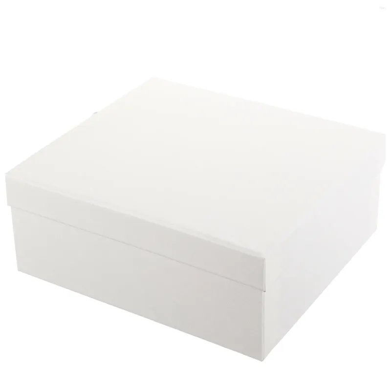 Paquetes de caja de envoltura de regalo paquetes de bolsos pequeños accesorios envolventes presente blanco