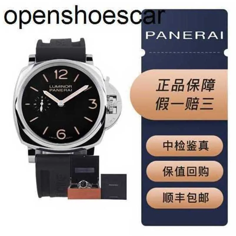 Automatisk rörelse Panerai Men vs Factory Top Quality Automatic Watch P900 Automatisk Watch Top Clone Newpeina Hailu Minodeur PAM00676 Manual med en liten andra a