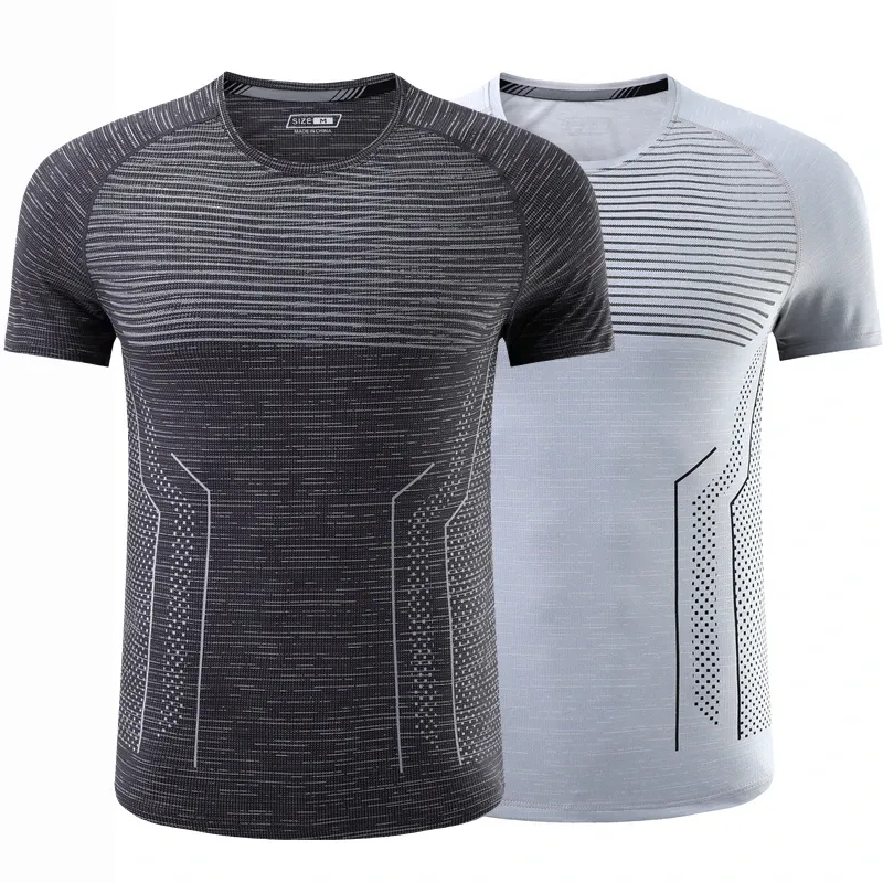 T-shirts gymn mène Tshirt à manches courtes sport de survêtement masculin jogging sweat-shirt fitness fitness homme Running vêtements de chemise athlétique